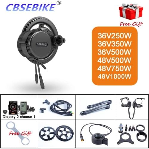 36V 250W/350W/500W 48V 500W/750W/1000W Electric Bicycle/Bike Ebike Conversion Kit Bafang BBS01 BBS02 BBS03/BBSHD Mid Drive Motor