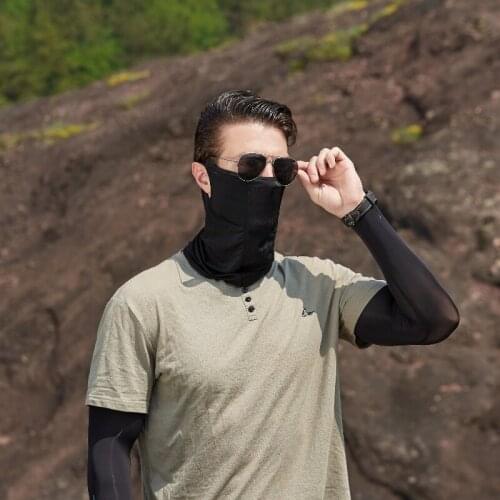Unisex Summer Outdoor Ice Silk Neck Scarf 12pcs per dozen Sunscreen Fishing Hiking Cooling Face Mask camouflage Bandana