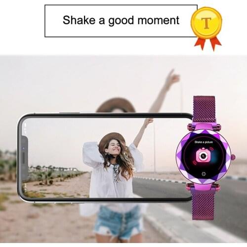 Hot selling sports health Wrist Bands with heart rate monitor remote camera smart bracelet IP67 for Women Smart Watch