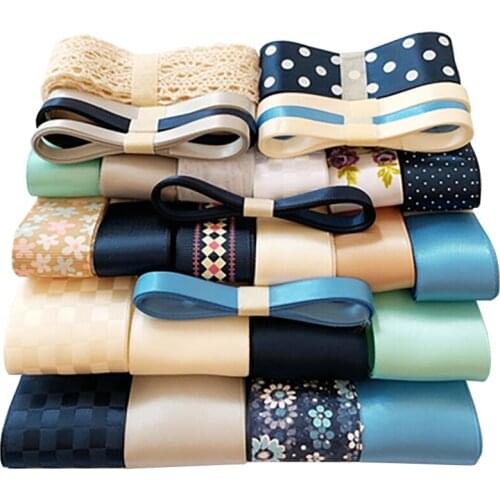 30 Mixed Color Grosgrain Ribbon Set ,Party DIY Handmade Girl Hair Ornament Accessories ,For Gifts & Crafts Packing Box,1Yard/Pcs