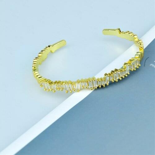 New Arrival High Quality Copper Zircon Bracelets & Bangles for Women Girls Luxury Brand Bangle Charm Boho Party Jewelry Gift