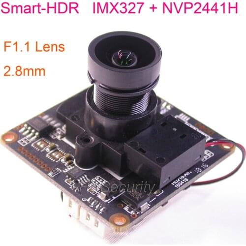 Smart-HDR AHD-H 1080P 1/2.8" Sony STARVIS IMX327 CMOS NVP2441 camera board module +M12 Lens + OSD cable +IRC