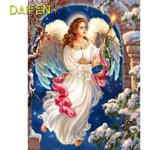 Full Round Diamond mosaic Virgin Mary DIY Diamond painting Full Square Diamond embroidery Cross stitch Virgin Mary wings candle