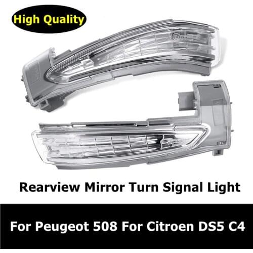 6325J4 6325J5 Left And Right Wing Rear View Rearview Mirror Turn Signal Light Lamp For Peugeot 508 For Citroen DS5 C4 2010-2016