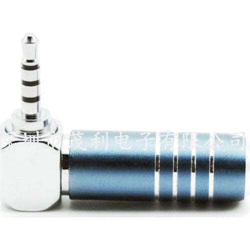 Gold Plated 2.5mm plug silver 2.5 balanced plug DIY earphone upgrade cable L-shaped straight 2.5mm plug