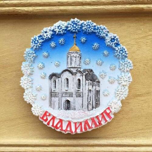 Russia travel favorite refrigerator stickers Vladimir Church of the Assumption Cathedral travel commemorative magnetic stickers