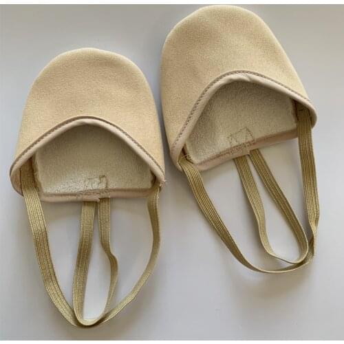 Art Gymnastics Toe Shoes Rotating Action Protect Toe Shoes Ballet Belly Modern Dance Girls Women Soft Half Gymnastics Foot Shoes