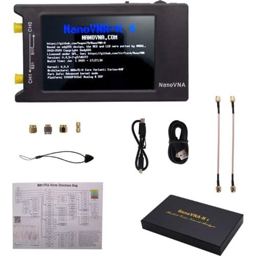 4 Inch 50KHz-1.5GHz Vector Analyzer Web NanoVNA-H4 Antenna Analyzer Shortwave