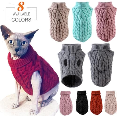 Dog Winter Clothes Knitted Pet Clothes for Small Medium Dogs Chihuahua Puppy Pet Sweater Yorkshire Pure Dog Sweater Ropa Perro