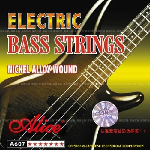 10 Sets Alice A607(4) Steel Core Nickel Alloy Wound Guitar Strings 1st-4th Electric Bass Strings