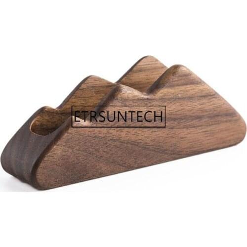 50pcs Wooden Business Card Holders Note Holder Display Device Card Stand Holder Office Desk Accessories Organizer