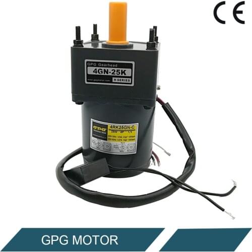 80mm 25W single phase reversible gear motor 220V 1250/1500 rpm 4RK25GN-C/ 4GN-25K