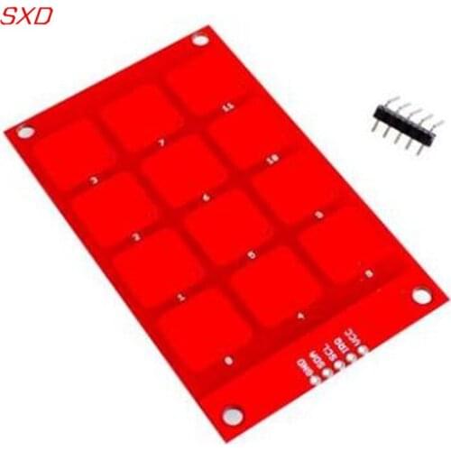 FREE SHIPPING 10PCS MPR121 Module Capacitive Touch Sensor Button Induction Button Keyboard