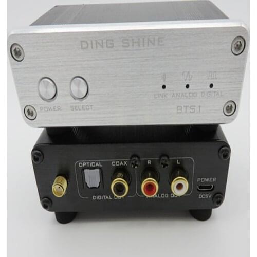 KYYSLB DC5V 10M BTS1 Bluetooth Receiver Amplifier Fiber Coaxial APT-X Lossless Bluetooth Receiver CSR8670 Wireless Audio Adapter