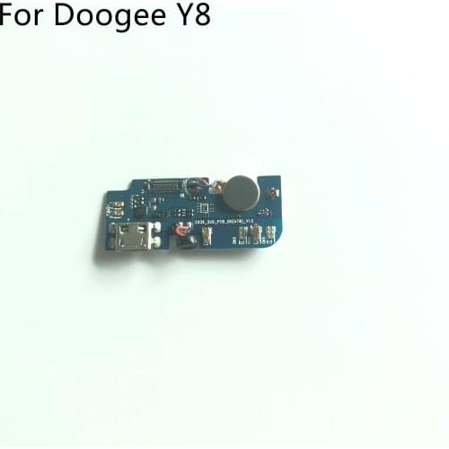 DOOGEE Y8 Used USB Plug Charge Board + Vibration Motor For DOOGEE Y8 MTK6739 Quad Core 6.1inch 600*1280 Smartphone