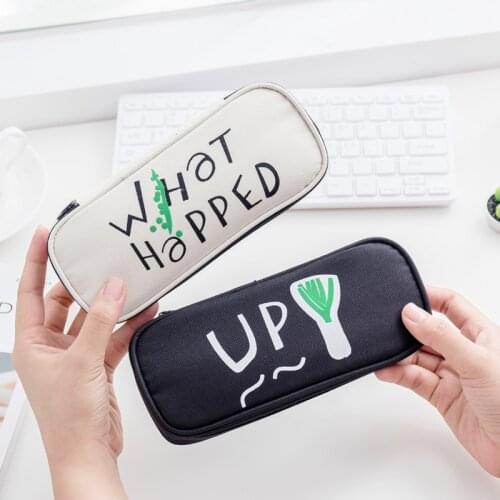 Korean Stationery Fashion Pen Case Creative Kawaii Pencil Bag For School