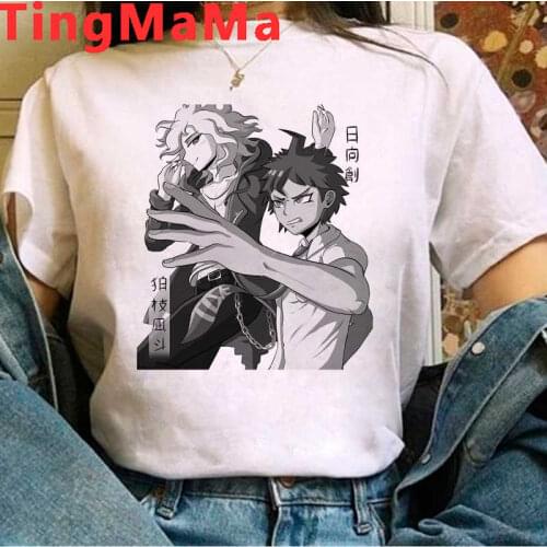 Danganronpa Nagito Komaeda Ouma Kokichi top tees men casual streetwear tumblr summer top clothes white t shirt vintage