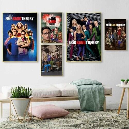 Movie Poster The Big Bang Theory Wall Art Home Decor Canvas Painting Art Nordic Decoration Hotel Bar Cafe Living Room Poster