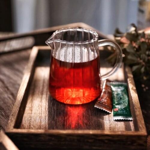 Cafe Drinkware Stripe Milk Jug Glass Cup Heat-resistantn Glass Cups With Handle Coffee Tea Separator Fair Cup Home Drinkware
