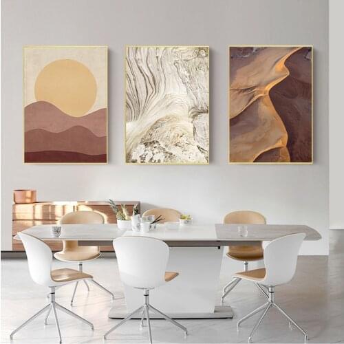 Prints Landscape Wall Pictures For Living Room Decor Wall Art Canvas Painting Girl Wheat Flower Leaves Plant Nordic Posters And