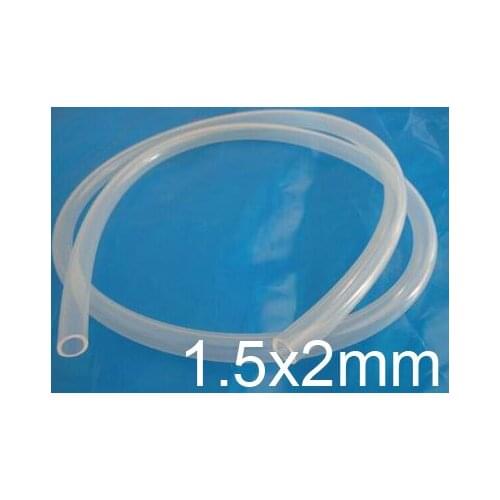 1.5mm ID 2mm OD Transparent Food Medical Use FDA Silicone Rubber Flexible Tube / Hose silicon tubing