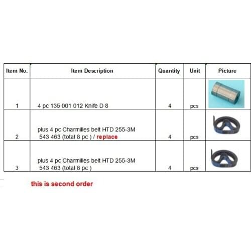 Belt 200434002 100342166 for Charmilles wire EDM machine airbnb