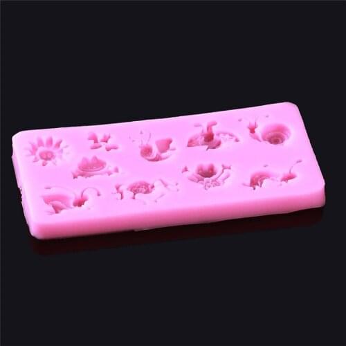 Pink Cartoon Insect Silicone DIY Cake Mold Cake Decorating Tools Birthday Cake Design Baking Pastry Tools