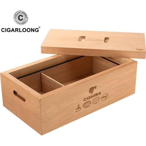CIGARLOON Cigar box moisturizing cedar wood large capacity moisturizing box moisturizing cabinet paint cigarette case