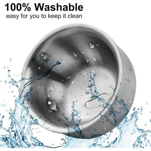 Stainless Steel Soap Cup Bowl Shaving Mug Bowl Barber Beard for Men Facial Hair Cleansing Shaving Tool Razor Shave Cup