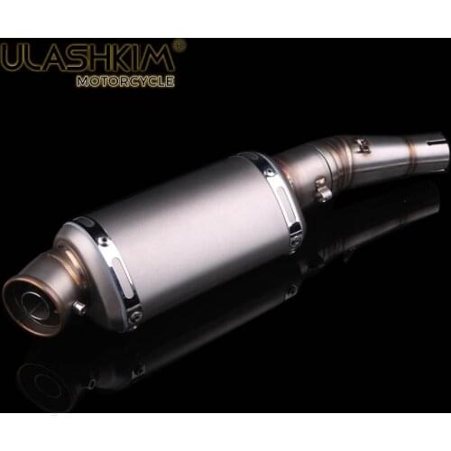 FOR Kawasaki Z250 Z300 Ninja 300 2013-2017 Ninja 250R 08-12 Exhaust System Slip On Muffler Pipe Link middle Pipe Escape Slip-On