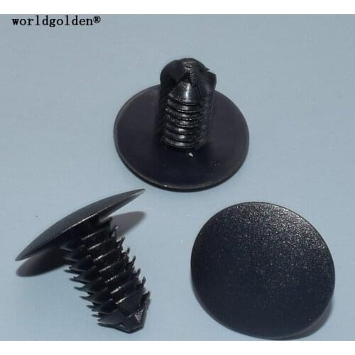 Worldgolden 100pcs plastic fastener Seat Back/Floor Mat Retaining Clip for VW#N90911301
