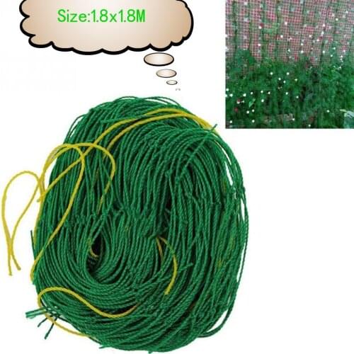 Garden green nylon vegetable plant trellis netting support nets bean plant climbing grow fence