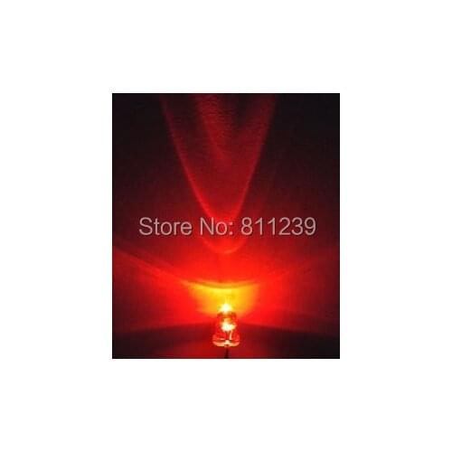 1000pcs/lot 3mm Red Colour Round LED Bright Light-Emitting Diodes