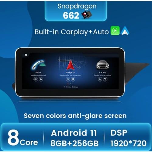 1920x720 Android 10 8GB+128GB Car Multimedia Player Navigation GPS For Benz E Class W212 S212 2009-2016 WIFI Carplay AUTO