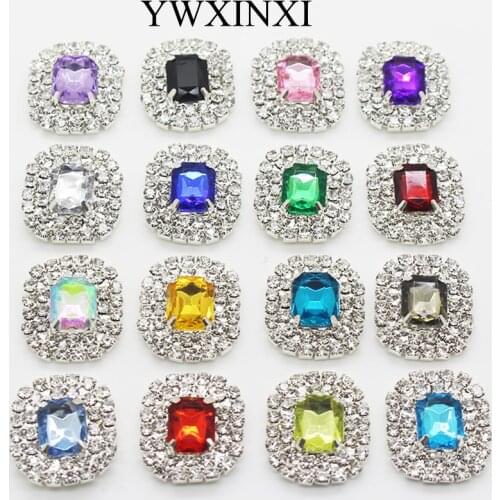 2019 New 10 pcs / batch 20* 18mm metal jewelry accessories multi-color holiday gift packaging decoration DIY Creative Production