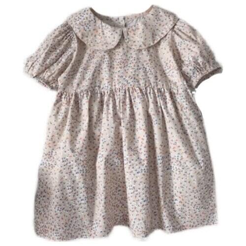 2021 Summer Casual Solid Girls Dress Cartoon Kids Dresses For Girls High Quality Fashion Girl Clothes