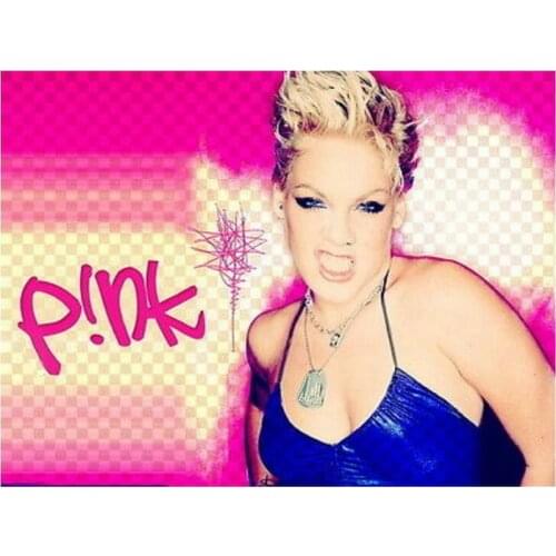 5d diamond painting pink portrait full square / round drill American singer music girl 3d diamond mosaic wall sticker