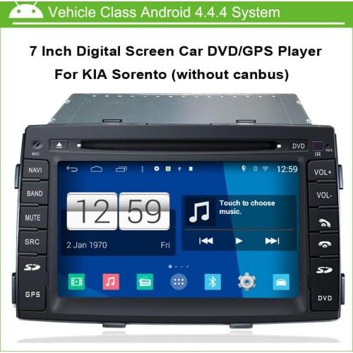 7 Inch 1024*600 Multi-touch Capacitive Touch Screen Android Car DVD GPS for Kia Sorento without canbus,Speed 3G, built-in WiFi