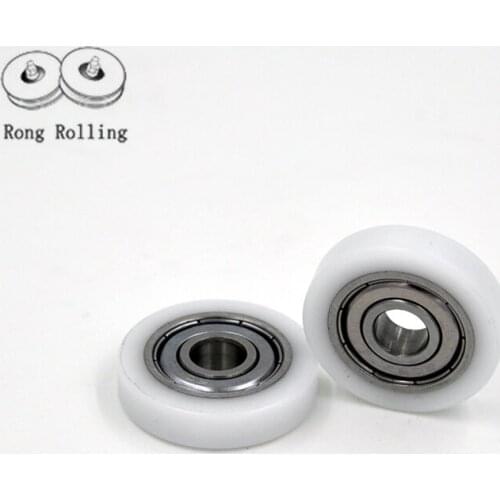8*30*7 Roller diameter 30mm Packaged plastic bearing polyurethane pulley nylon package plastic 608z bearing bore 8mm 10pcs/lot