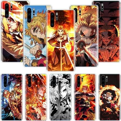 Demon Slayer Rengoku Kyoujurou Phone Case For Huawei Honor 10 9 20 9X 8A 8X 8S 7A 7X Lite Pro 10i 20i Y5 Y6 Y7 Y9 2019 Cover Coq
