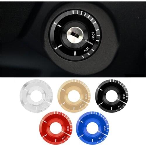 Key Ring Sticker Ignition Switch Cover Car Styling Circle Light Decoration Universal For skoda octavia fabia rapid yeti a 5 Auto