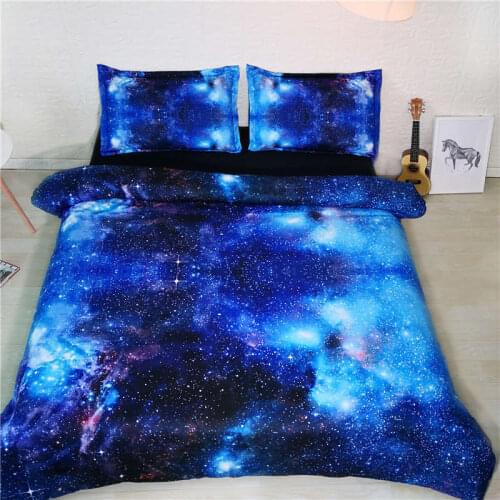 Blue sky 3D bedding set queen star comforter/duvet cover king size bed set for adults bedroom decor couple wedding decoration