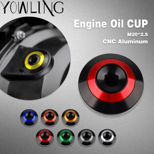 M20.2.5 Oil Filter Cup FOR HONDA CBR1000RR CBR1100XX CBR125R CBR250RR CBR300R Engine Oil Drain Plug Sump Nut Cup Plug Cover