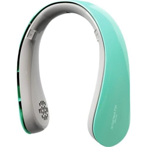 Hanging Neck Small Fan Two Blowing Modes 360° All-round Air Outlet 4-fan Strong Wind Gathering Leafless Turbine