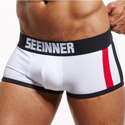Men Boxers Cotton Sexy Men Underwear Mens Underpants Male Panties Shorts Boxers U Convex Pouch for Gay