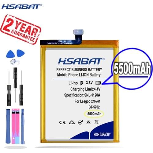 New Arrival [ HSABAT ] 5500mAh BT-5702 Replacement Battery for LEAGOO Leagoo xrover