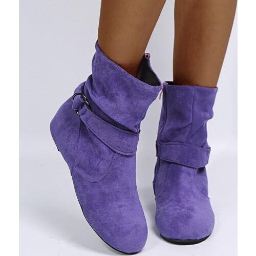 New Faux Suede Slim Boots Sexy Vintage flat Martin boots Women Fashion Winter Thigh HighBoots Shoes WomanFashion chaussure femme