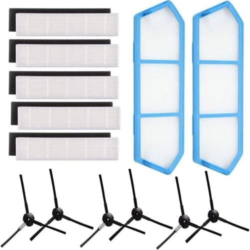 Main Brush Filter Side Brush Primary Filter Replacement For Ilife A4 A4S Robot Vacuum Accessories Cleaner Parts,13Pcs