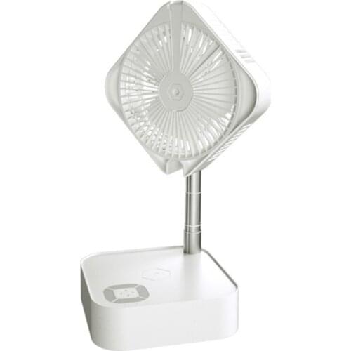 Hot TOD-Foldable Retractable USB Desktop Fan, Portable Fan with Smart Remote Control, Used in Home Office, Outdoor Camping Tent