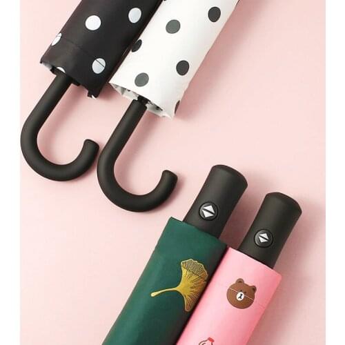 Wind Resistant Folding Manual Umbrella Rain Women Luxury Windproof Umbrellas Rain For Men Coating Parasol Mini Winter summer E09